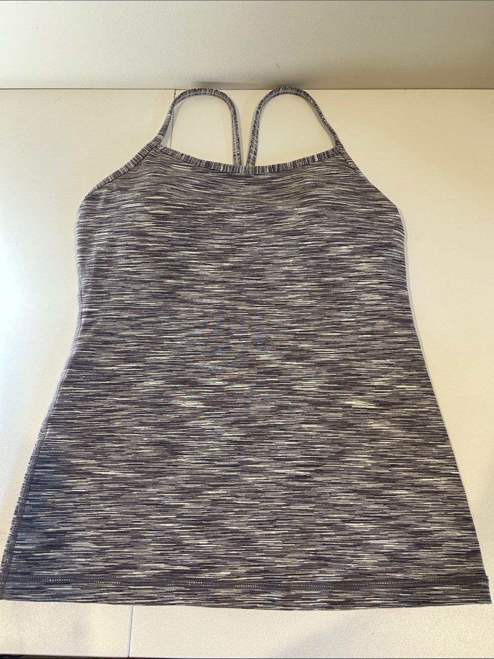 Lululemon Power Y Tank Space Dye Grey